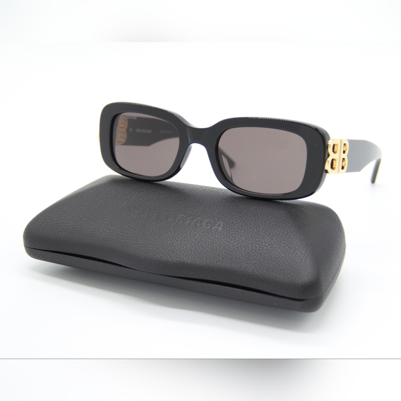 NEW BALENCIAGA SUNGLASSES BB0310SK 001 BLACK EYEWEAR - Picture 1 of 11
